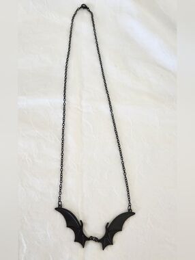 Black Gothic Batwing Necklace